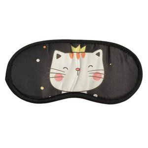 Cute Cat Theme Sleeping Mask w/ Elastic Back for Sleep or Travel